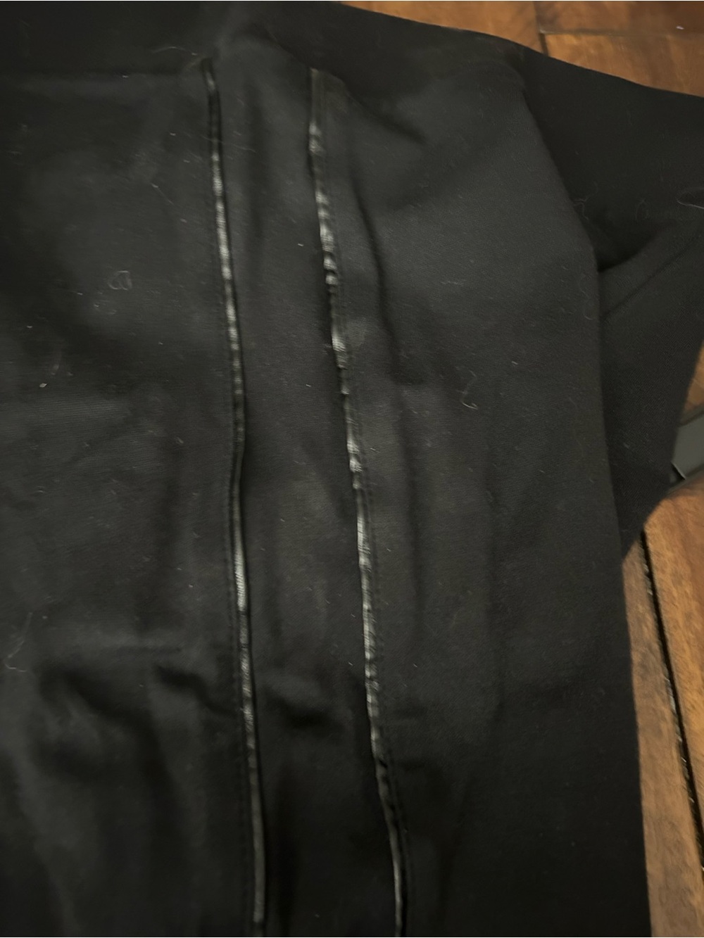 Women’s Black Dress Leggings with Trim